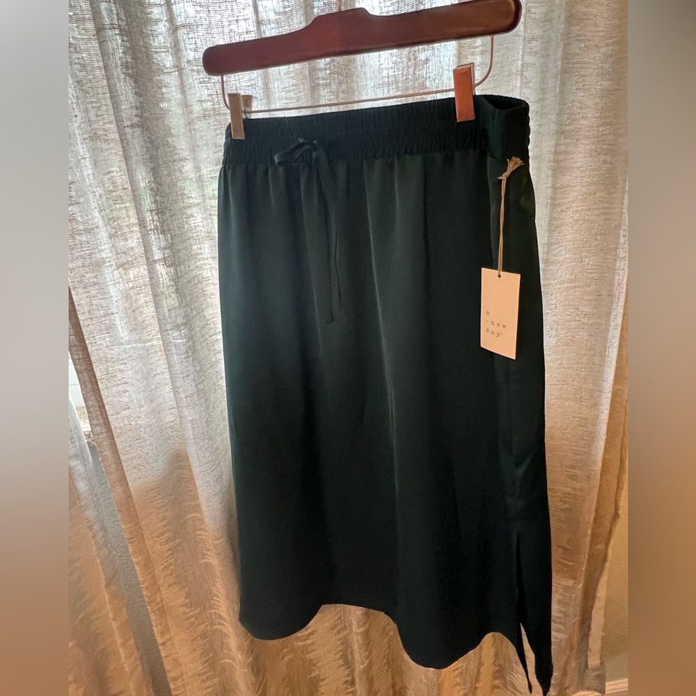 NWT A New Day teal silky skirt